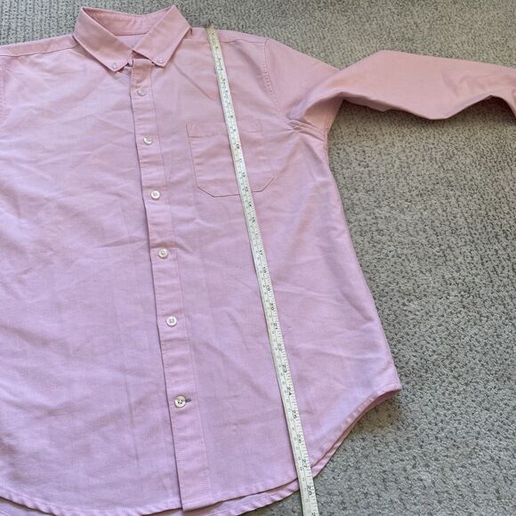 Mack Weldon Small Pink Oxford Button Front Shirt - Picture 7 of 8